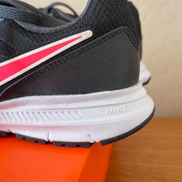 New Nike 6 Downshifter 6 Black White Hyper Punch Pink Anthracite Shoe In Box - Picture 4 of 12